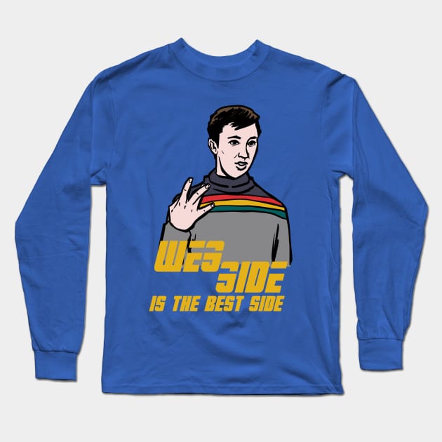 Wes Side Long Sleeve T-Shirt by colemunrochitty